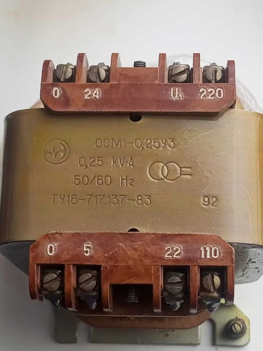 Трансформатор понижающий осм-1 ,0,25 у. 3 ;0,25 ква