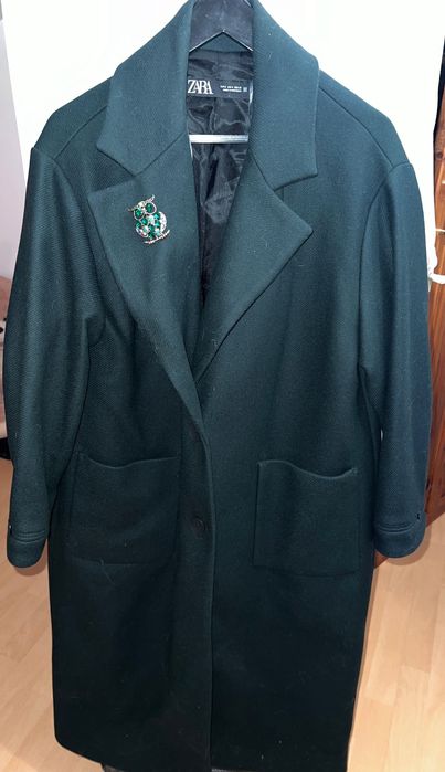 Palton Zara Oversize vernil