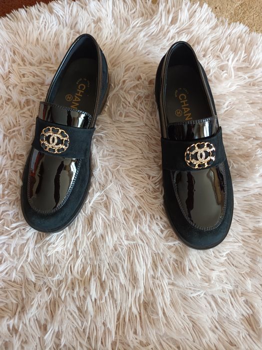 Chanel ест.кожа  обувки