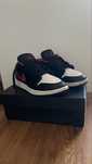 Air Jordan 1 Low Black/Fire Red-White
