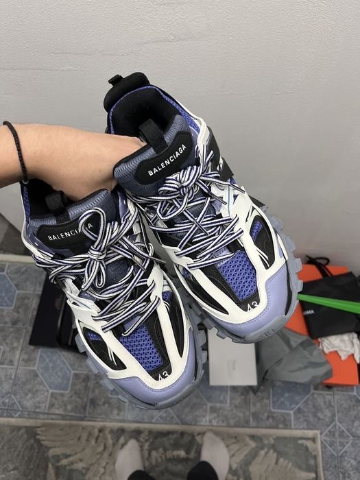balenciaga track albastre