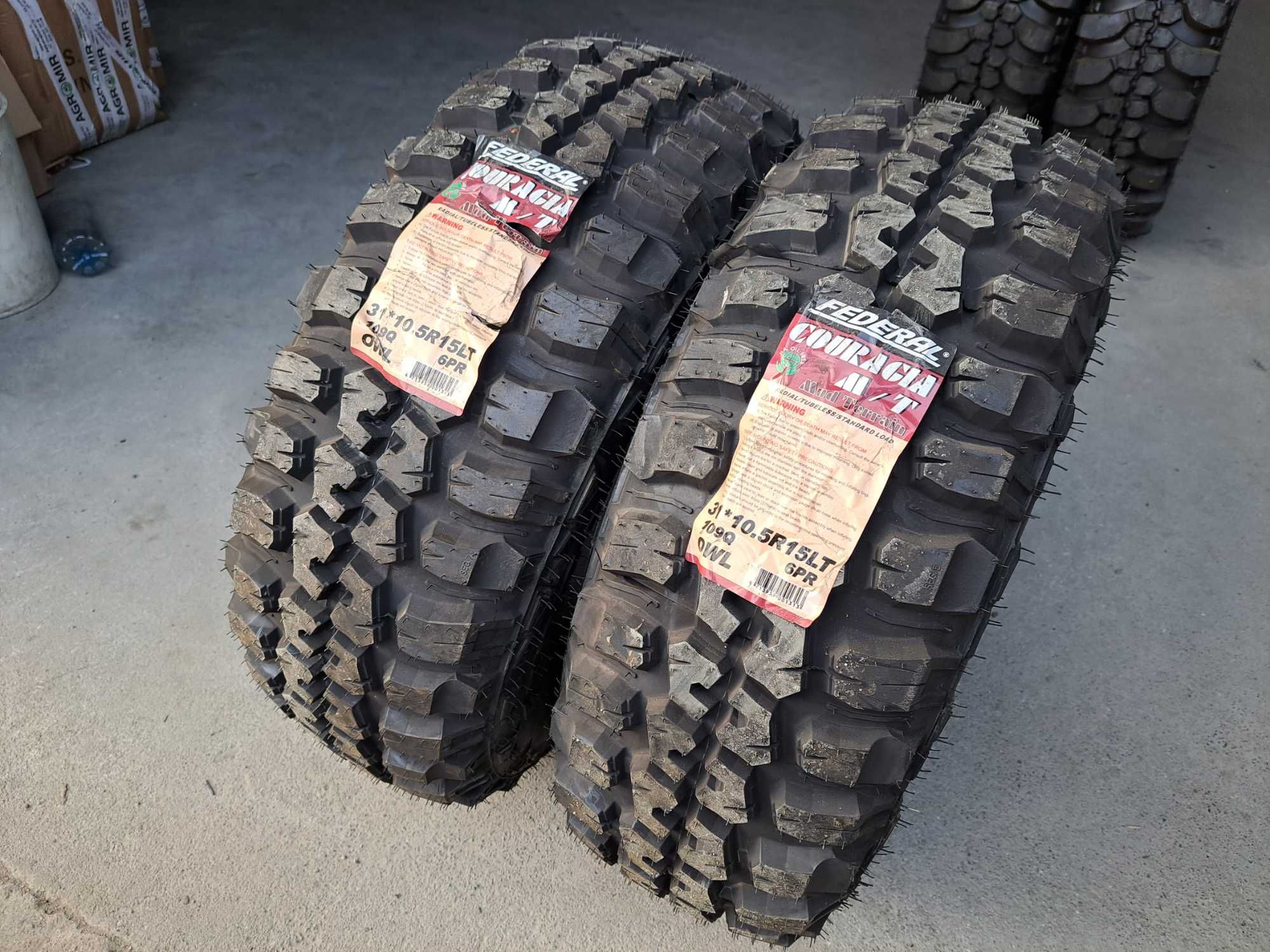 Cauciucuri noi 31X10.5R15 FEDERAL COURAGIA 6 pliuri anvelope OFF-ROAD