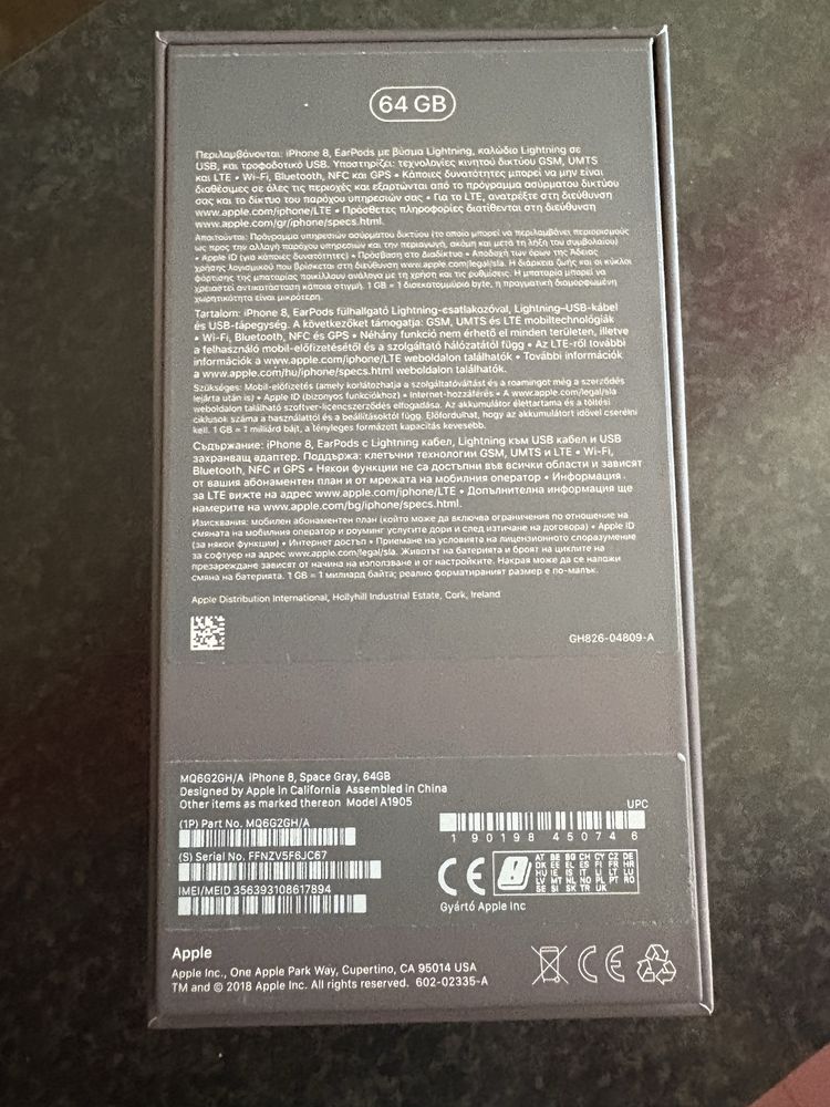 Iphone 8 spacy gray 64GB
