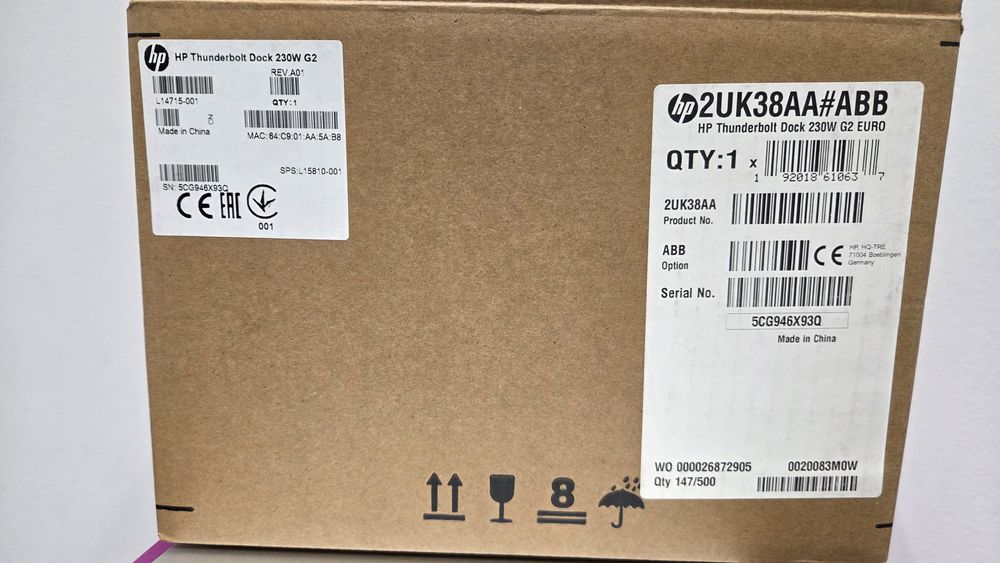 Docking station HP Thunderbolt Dock 230W G2 full box