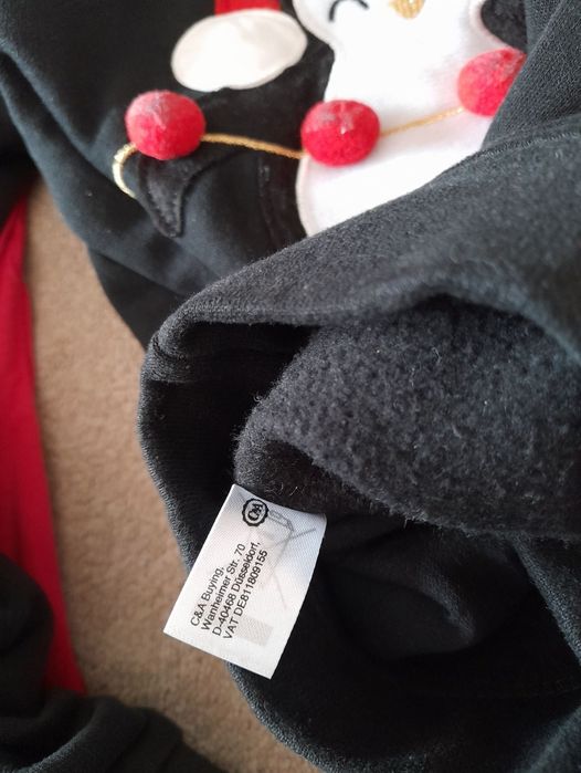 set hanorac Craciun sarbatoare c&a bluza 7 8 ani 128 impecabil ca nou