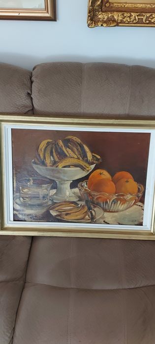 Tablou vechi, ulei, autor consacrat.