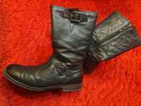 Cizme barbati 43 biker calarie piele naturala OTTER