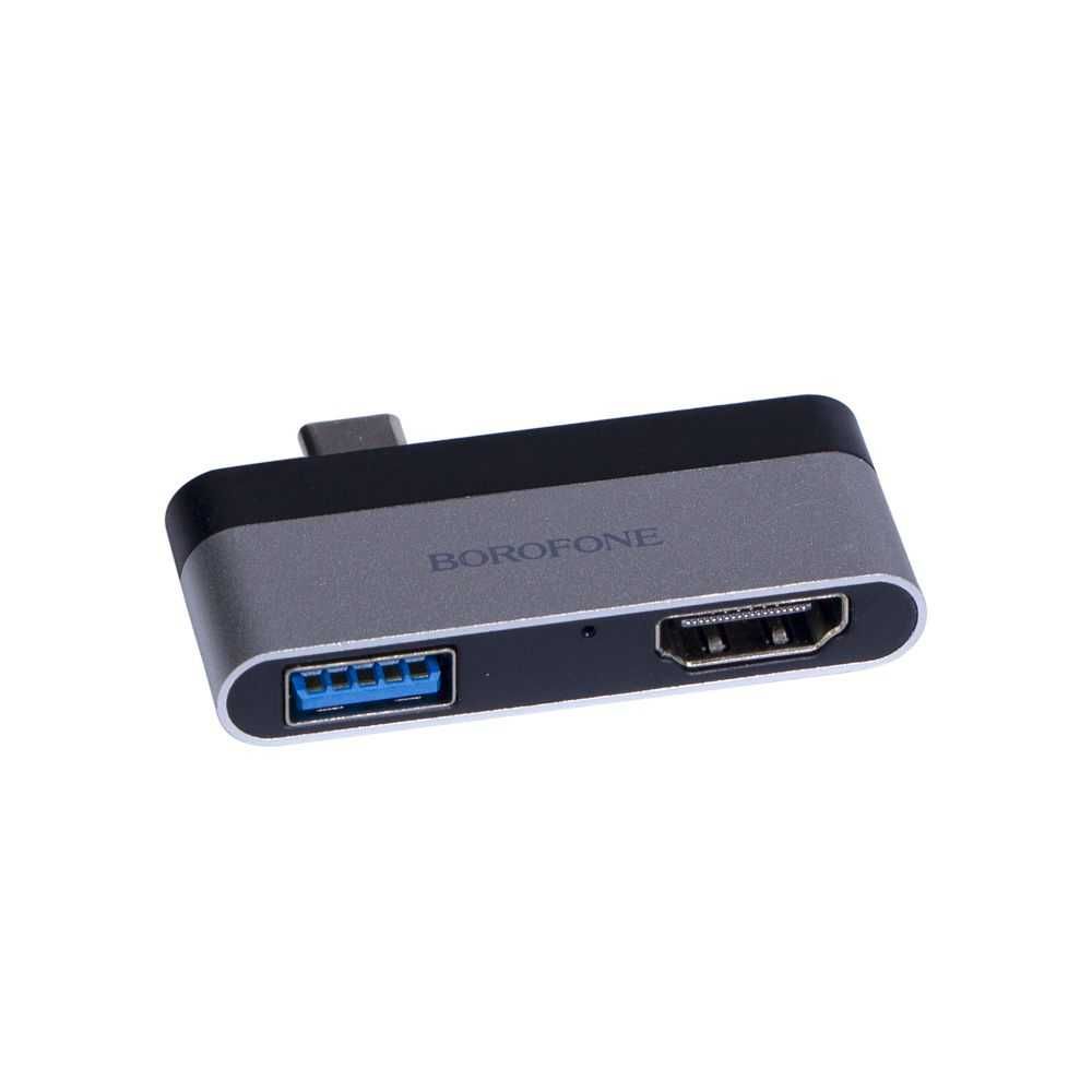 Адаптеры BOROFONE DH2 Type-C to USB3.0+HDMI