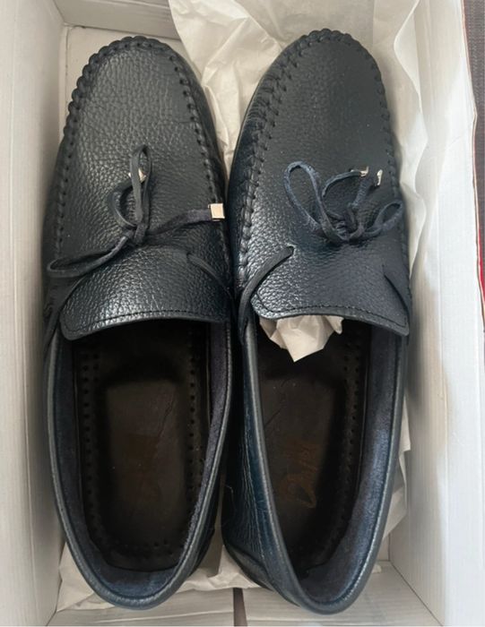 Mocasini barbati noi din piele naturala