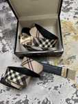 Curea Burberry-2 fete-poze reale 100% piele naturală nu ecologică