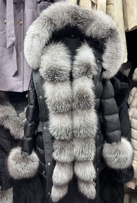 Geaca cu blana naturala
