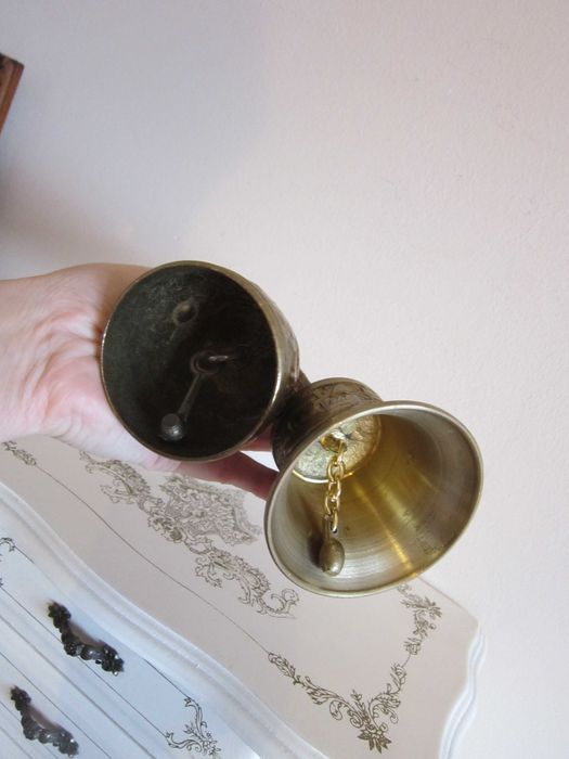 cadou rar Clopot Clopotel bronz masiv colectie Franta,UK,Scotia,German