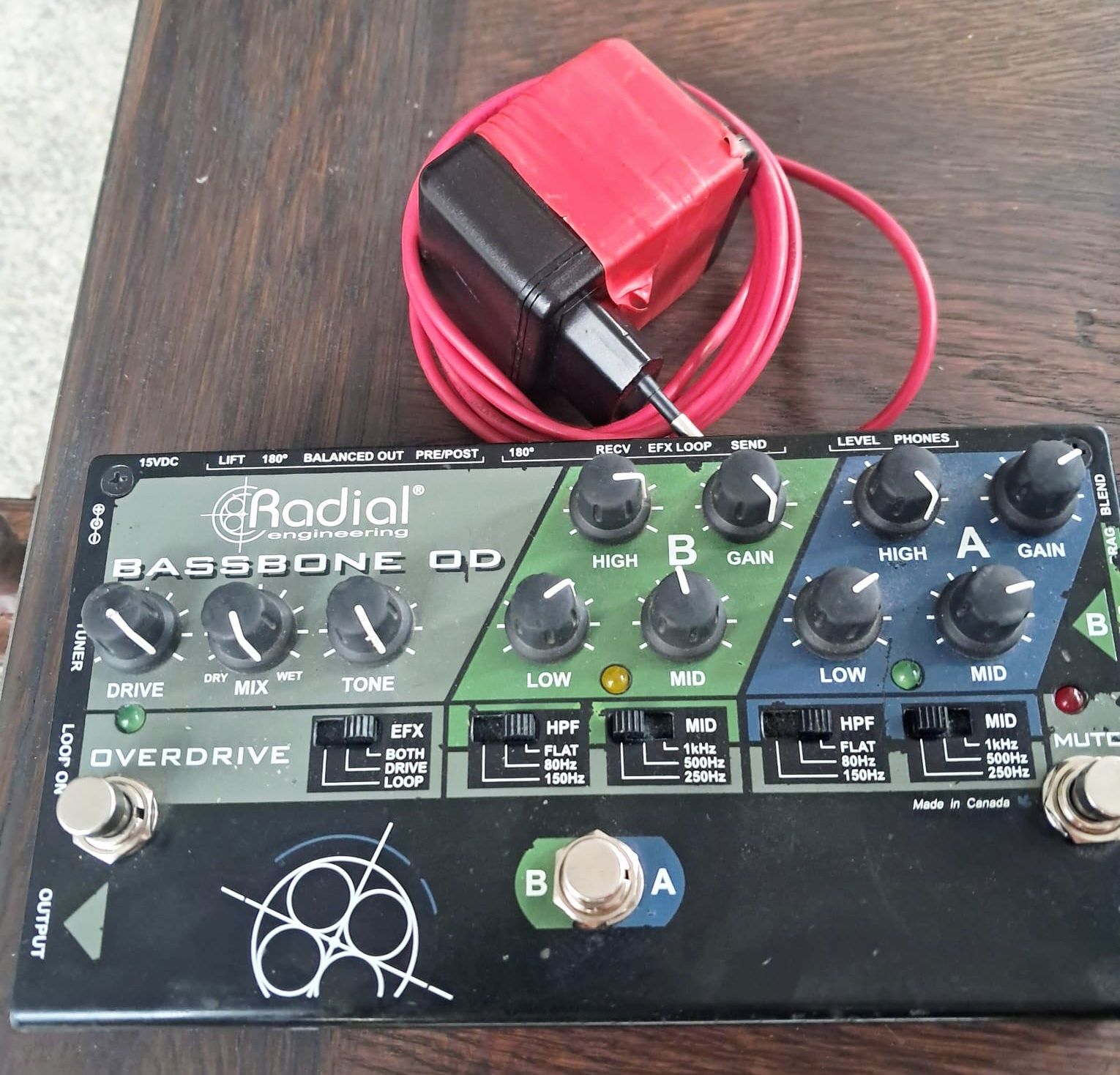 Preamp/DI Radial Bassbone OD chitara bass