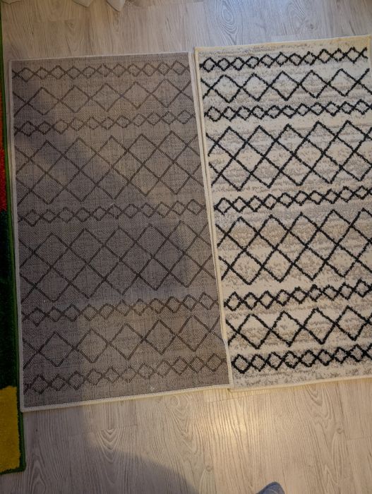 Set 3 covoare – model geometric modern – stare excelentă