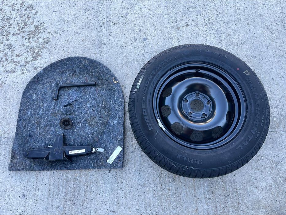 Kit rezerva Dacia Duster cu pneu, cric si cheie