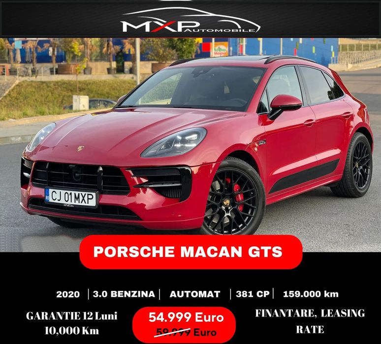 Porsche Macan GARANTIE 12 Luni! Gts Chrono Pachet, Panorama, Shadow Line