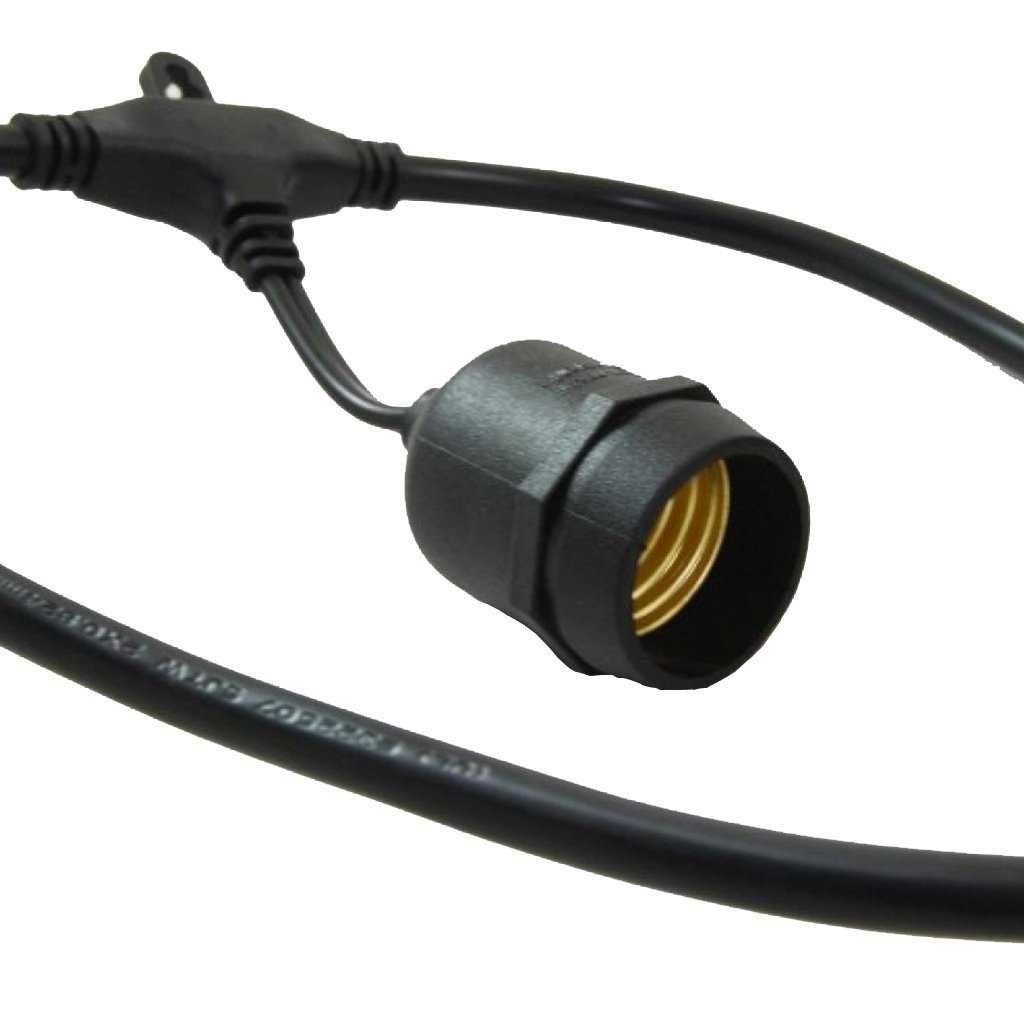 Cablu Ghirlanda de exterior STRING 15m 15 becuri E27/ 12W/ 230V IP65