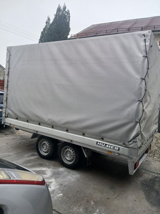 Remorca auto axa dubla humer