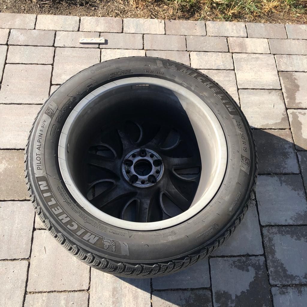 Jante aluminiu Mercedes GLE/ML, 19 inch,cu anvelope iarna Micheline Pi