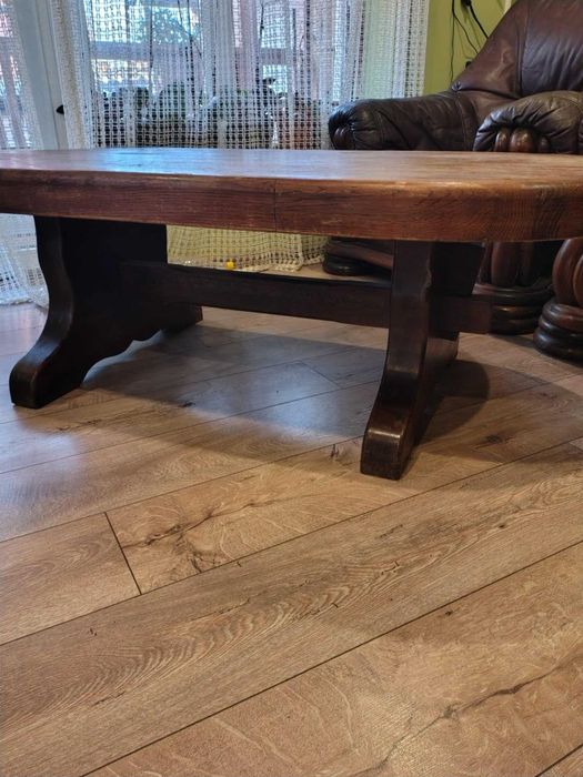 Гарнитура дъб,резбована масив, телешки бокс