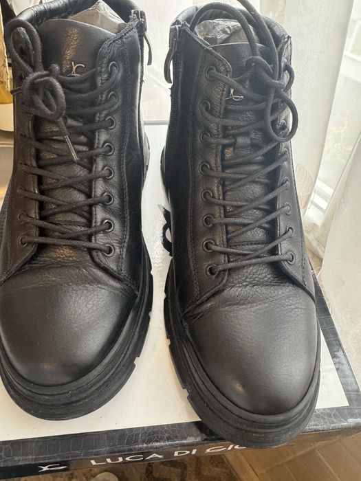 Ghete barbati de piele Luca di Gioia