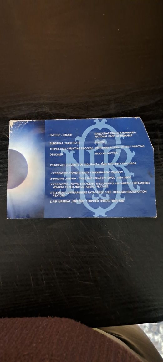 Bancnotă Eclipsa 1999 ediție limitata seria 001A