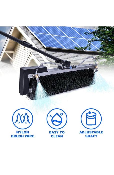 Perie rotativa spalat panouri solare fotovoltaice electrica prelungito