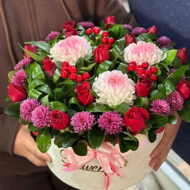 Доставка шикарных свежих цветов.