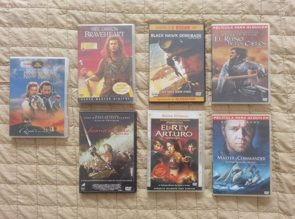 Filme DVD Oscar Braveheart Black Hawk Down Rob Roy Kingdom of Heaven