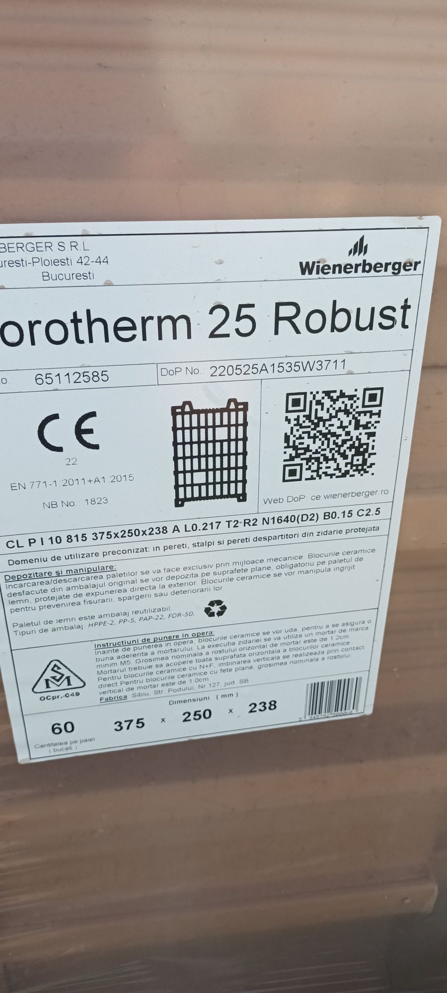 Caramida poroterm robust