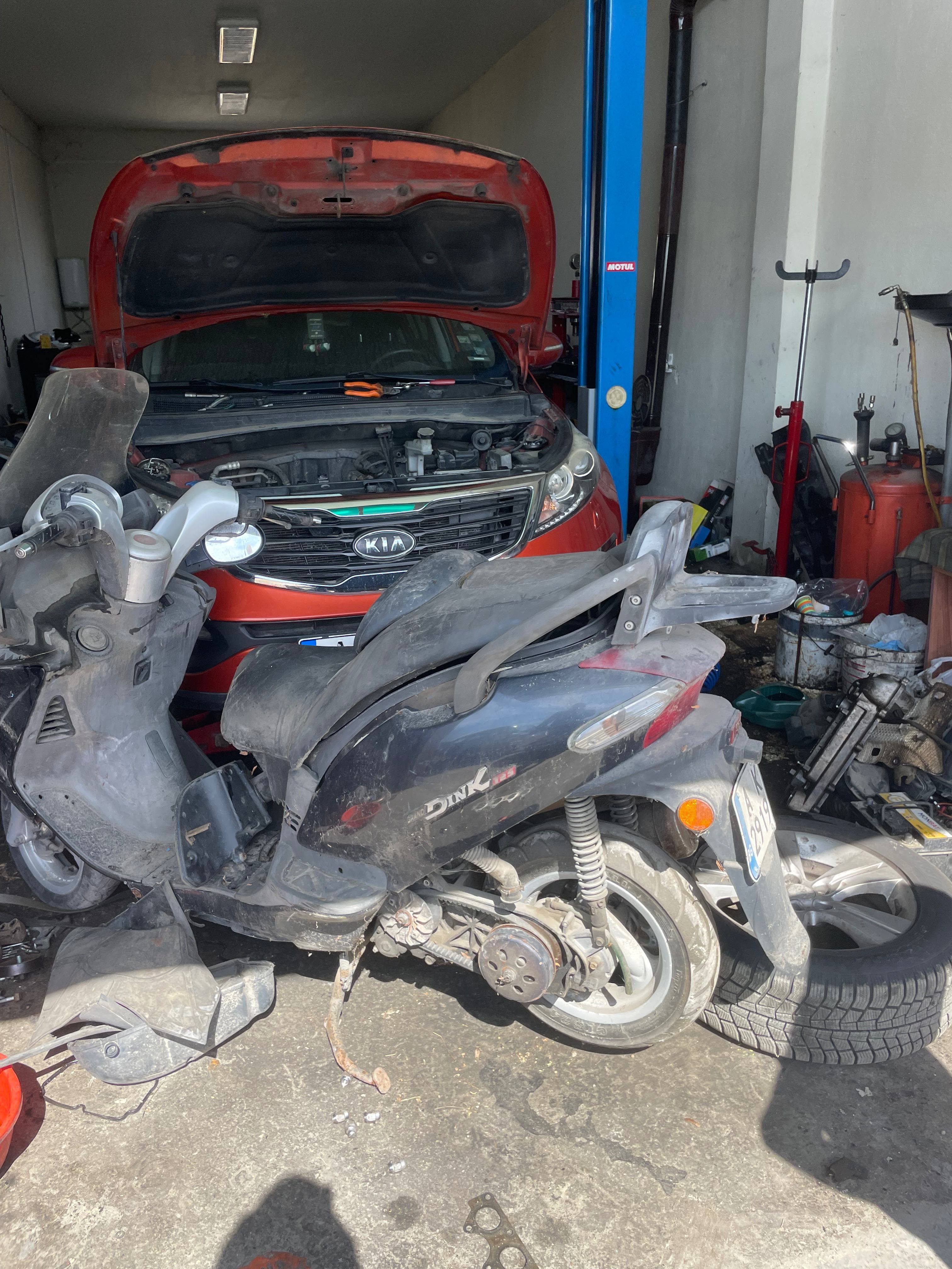 Kymco grand dink 125 на части