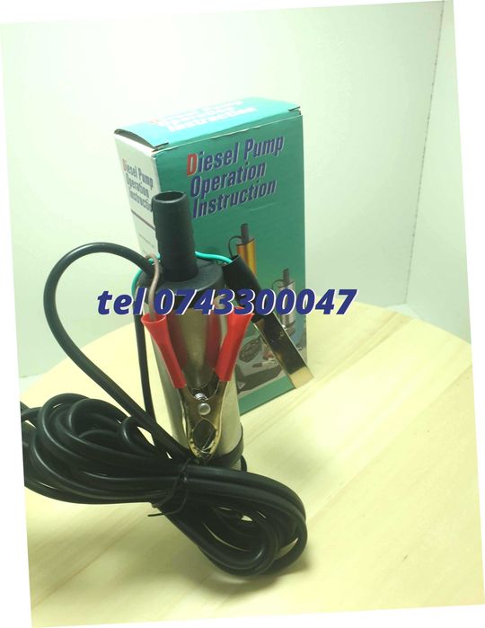 Pompa Submersibila Transfer Lichide Vin Motorina 12lminut 12v