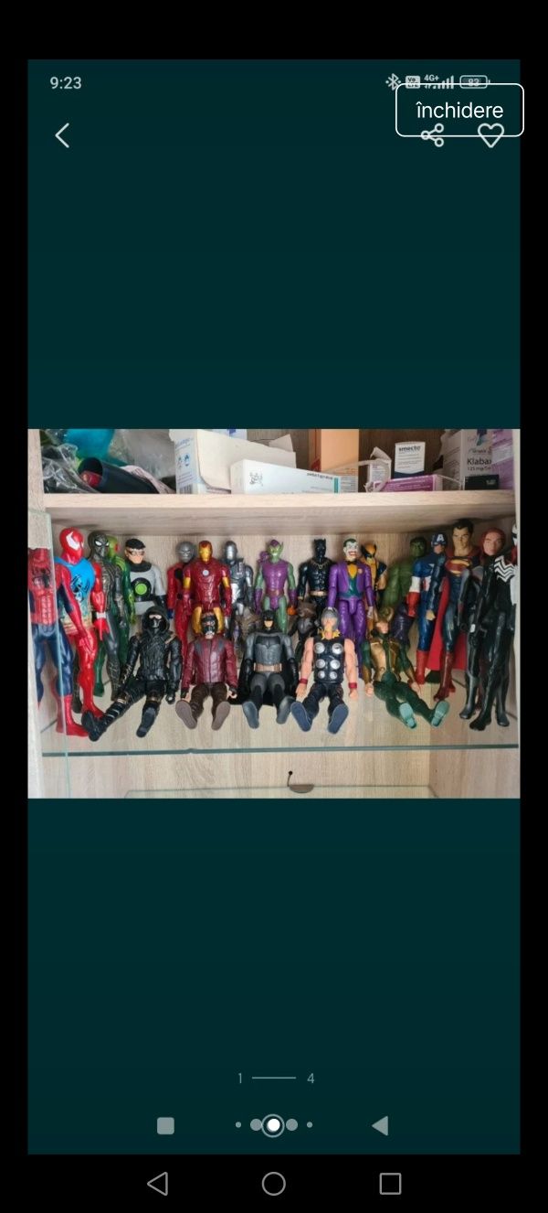 Roboti marvel 30 cm sau masinute