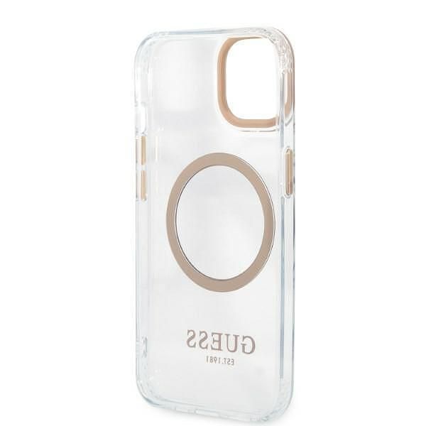 Guess hardcase metal outline magsafe - дизайнерски кейс с magsafe за i