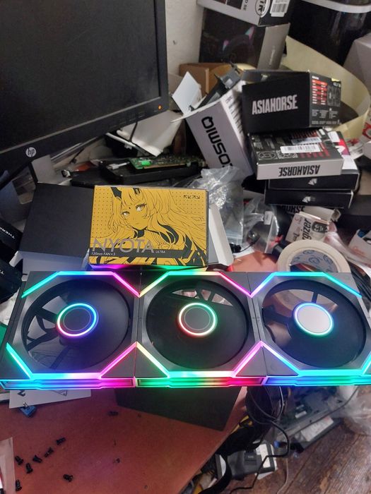 Set ventilatoare argb carcasa pc unifan,3x Asiahorse Nyota Ultra noi