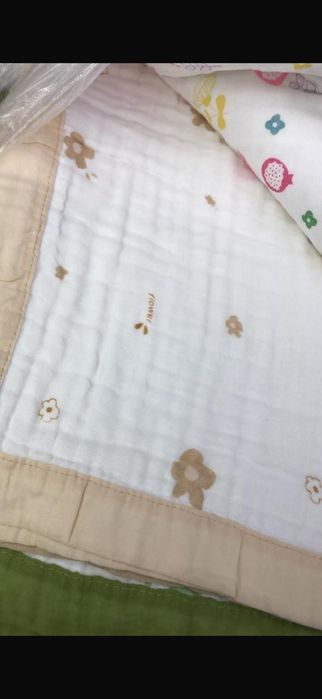 Муслинлвый 6-слойный плед, размер 110*110