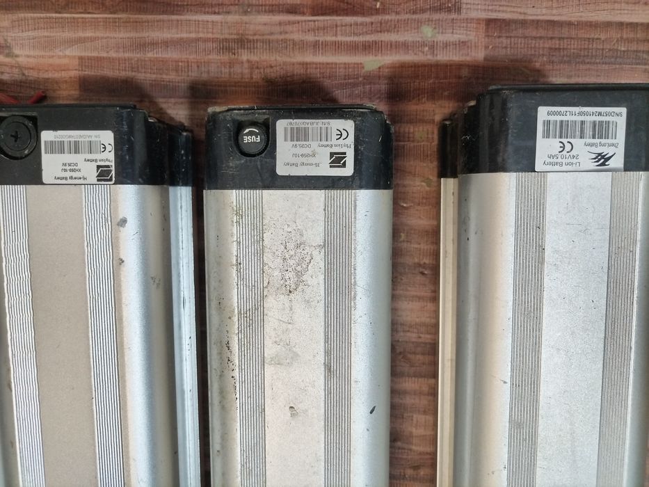Baterii biciclete electrice 24 V-36 V funcționale și pentru piese