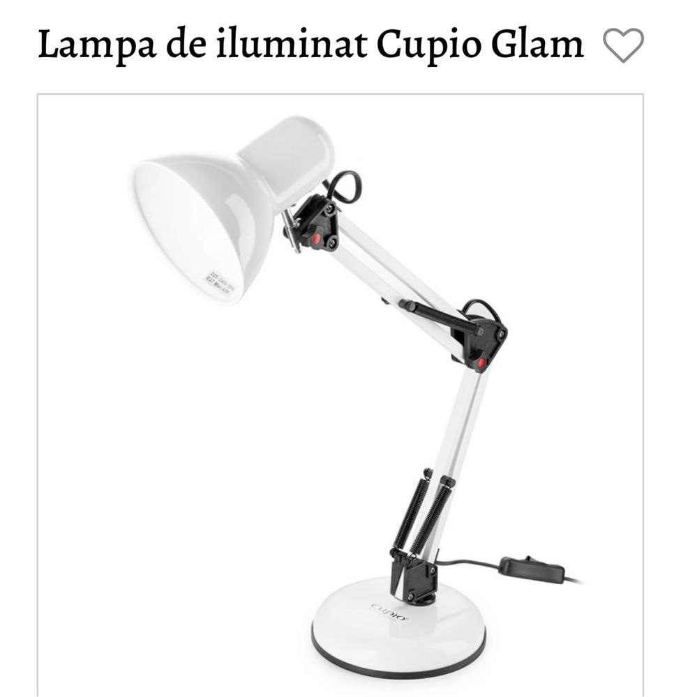 lampa iluminat cupio, aspirator, freza unghii.