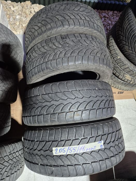 Vând cauciucuri 205/55/16 M+S 2 seturi diferite imp Germania