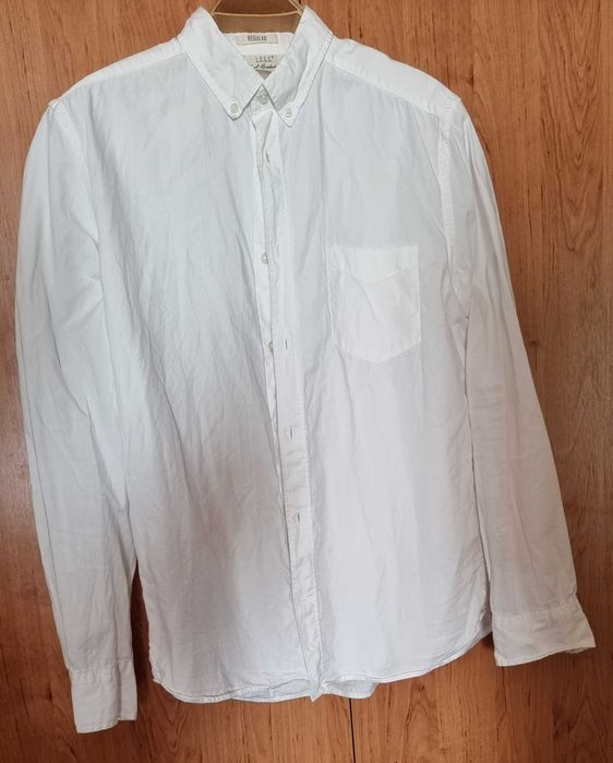 Camasa alb stralucitor - material calitativ de vara LOGG