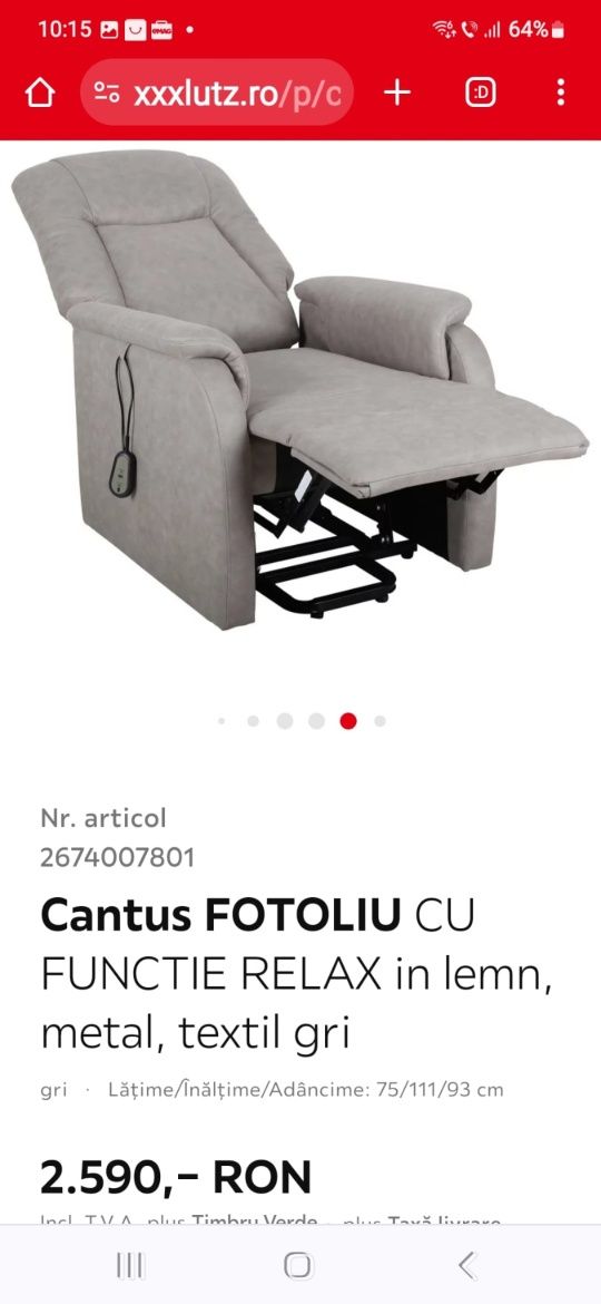 Fotoliu recliner