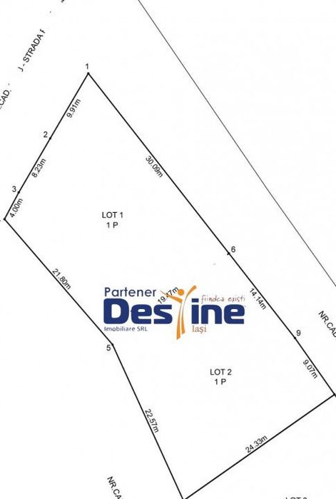 Miroslava, Teren Intravilan 1021 Mp, Semicentral