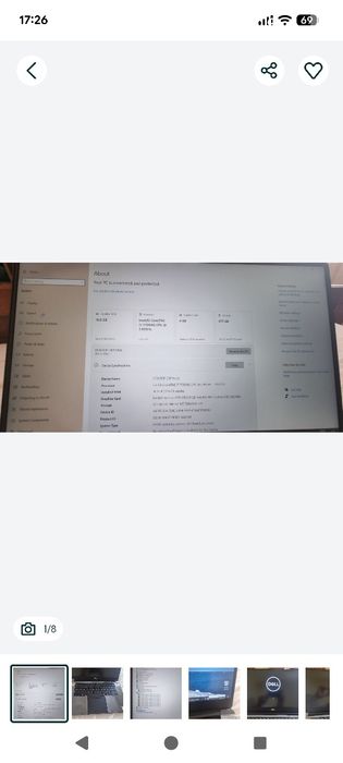 Dell XPS 9560 i7 &nvidia 4gb