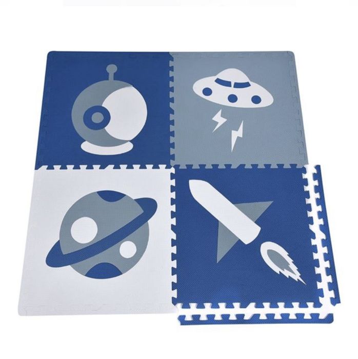 Puzzle de podea pentru copii Bleu Ciel 61x61 cm (8buc)