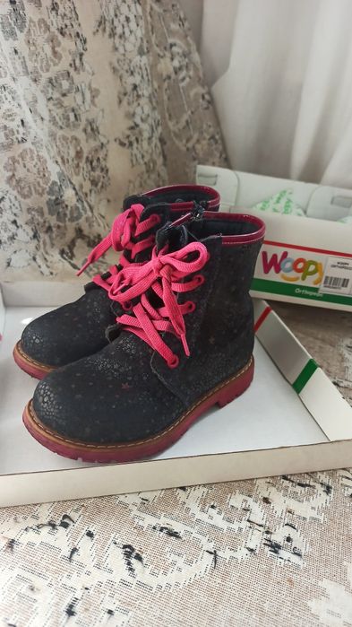 Кожаные ботиночки 28 размер.