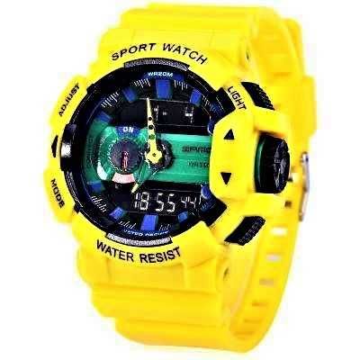 Ceas Sport-SAMOA 599 Sports LED Watch Water Resistant- YELLOW