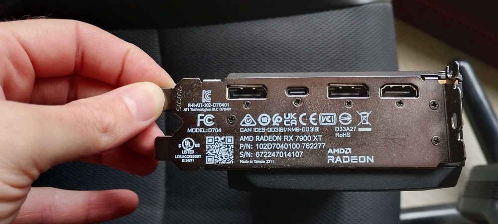 AMD Radeon RX 7900 XT 20 GB Power Color ЗА ЧАСТИ