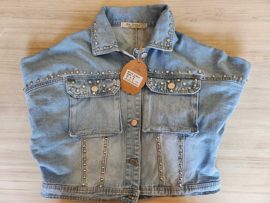 Дамско дънково яке