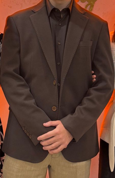 Пиджак мужской коричневый