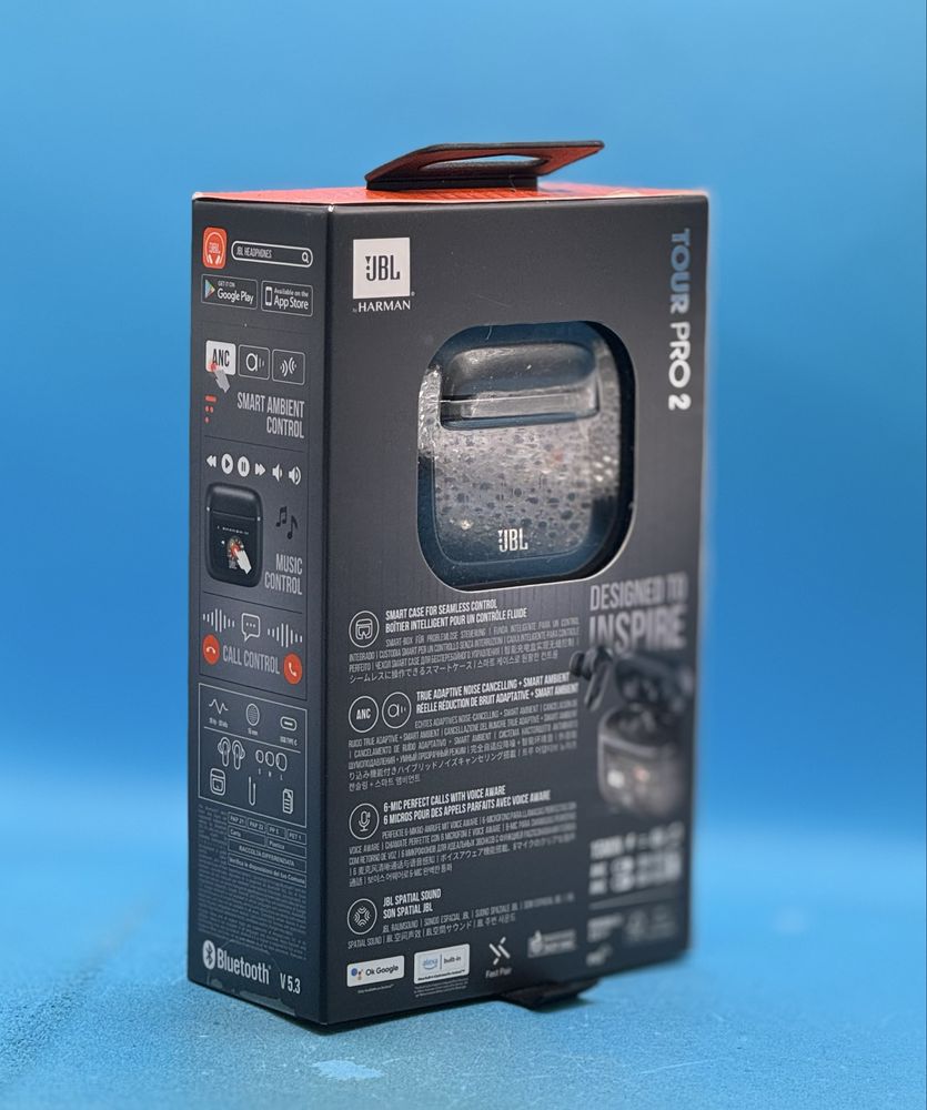 НОВО!!! Слушалки in-ear JBL Tour Pro 2, True Wireless, Smart Case